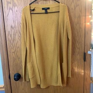 Mustard yellow cardigan